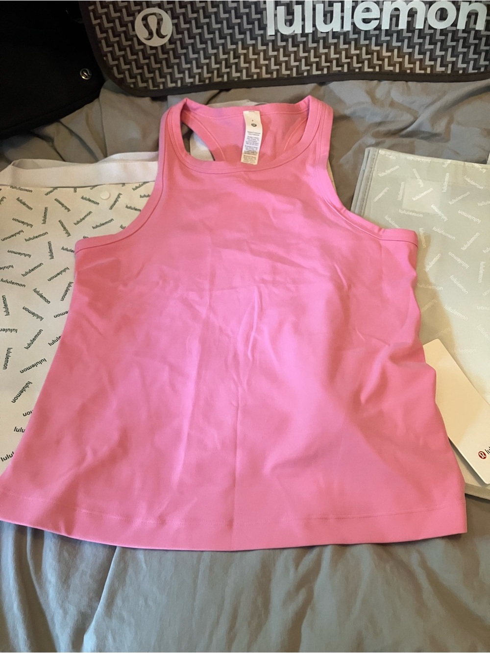 NWT Lululemon Align Waist-Length Racerback, Sz 8, Candy Cloud